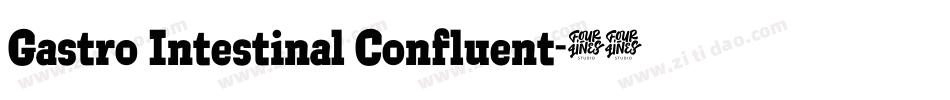 Gastro Intestinal Confluent字体转换